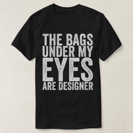 De markeringen onder Mijn ogen zijn Designer VNeck T-shirt (Design voorkant)