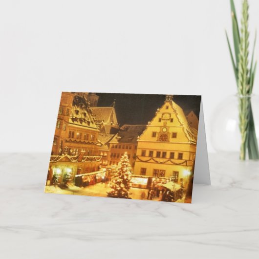 De Markt Duitsland van Kerstmis Feestdagen Kaart (Voorkant)