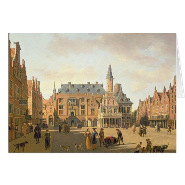 De markt met het huis (Voorkant Horizontaal)