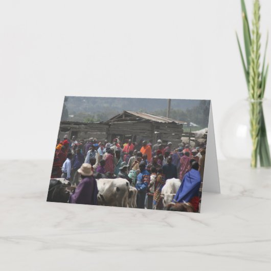 De Markt van Maasai Kaart (Voorkant)