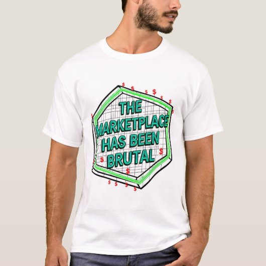 De Marktplaats Is Wreed Geweest T-shirt (Voorkant)