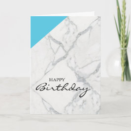 De marmeren Gelukkige Kaart van de Verjaardag
