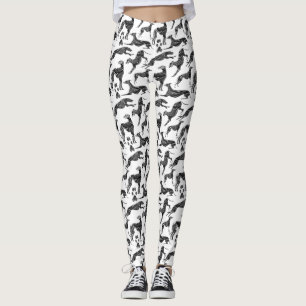 De Marmeren Silhouetten van de Windhond van Greyt Leggings