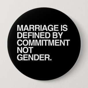 DE MARRIAGE WORDT VASTGESTELD DOOR TOEZEGGING -.pn Ronde Button 4,0 Cm