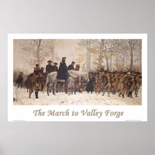 De mars naar Valley Forge Poster (Voorkant)