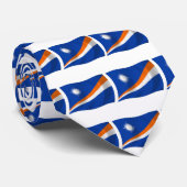 De Marshall-eilanden Vlag Das (Opgerold)