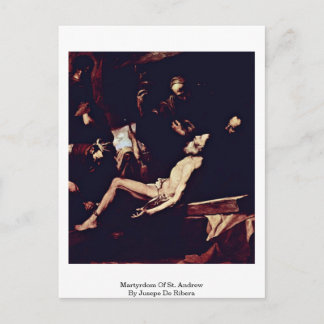 de martelaarschap van St. Andrew door Jusepe de Ri Briefkaart