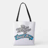 De Marvelous Busy Bri-Canvas tas (Achterkant)