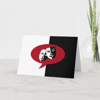 De Maskers van de komedie en van de Tragedie Kaart