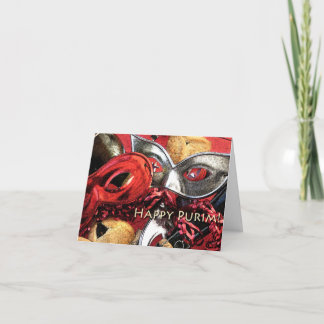 De Maskers van Purim & Kaart Hamantashen