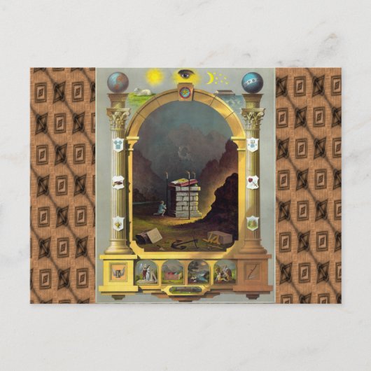 De Masonic Chart Briefkaart (Voorkant)
