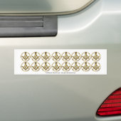 De Masonic Circle Snijdt Bumpersticker (Op auto)