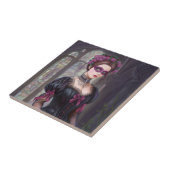 De Masquerade Victoriaans Tegeltje (Zijkant)