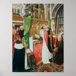 De massa van St. Giles, c.1500 Poster