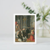 De massa van St. Gregory (olie op doek) Briefkaart (Staand voorkant)