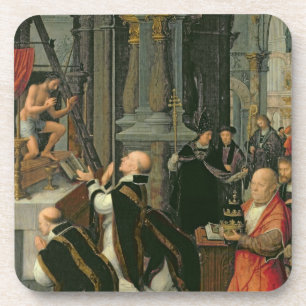 De massa van St. Gregory (olie op doek) Drankjes Onderzetter