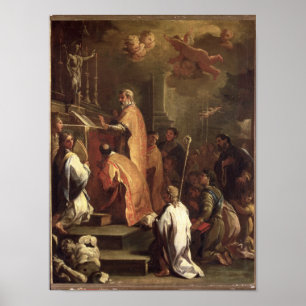 De massa van St. Gregory Poster