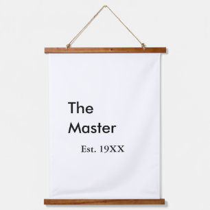 De Master baas naam est jaar datum man koning tite Hangend Wandkleed