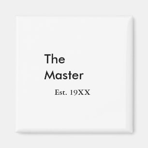 De Master baas naam est jaar datum man koning tite Magneet