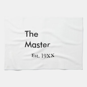 De Master baas naam est jaar datum man koning tite Theedoek