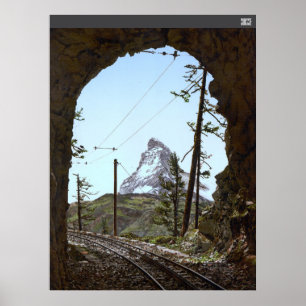 De Matterhorn in de Zwitserse Alpen Poster