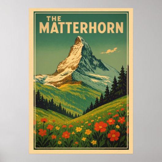 De Matterhorn V03 Poster (Voorkant)