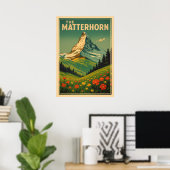 De Matterhorn V03 Poster (Thuiskantoor)