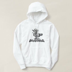 De Maverick Duif: 3D Graffiti Monochroom Hoodie