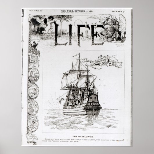 De Mayflower, dekmantel van 'Life' Poster (Voorkant)