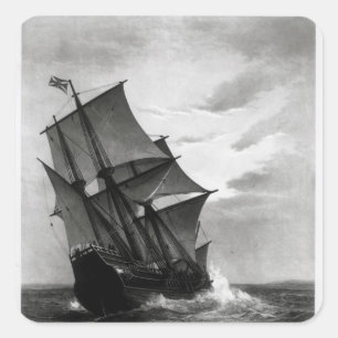 De Mayflower Vierkante Sticker