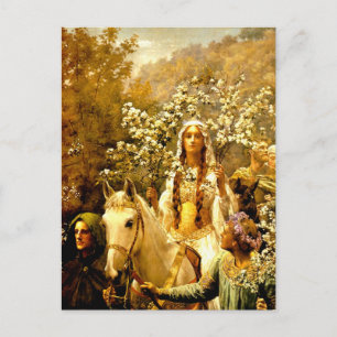 De Maying van Queen Guinevere Briefkaart
