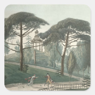 De Maze of Belvedere van de Jardin des Vierkante Sticker