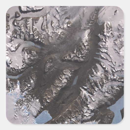 De McMurdo Dry Valleys Vierkante Sticker (Voorkant)