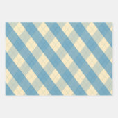 De MeanClique Blue Argyle Inpakpapier Vel (Voorkant 2)