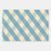 De MeanClique Blue Argyle Inpakpapier Vel (Voorkant)