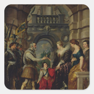 De Medici Cyclus 2 Vierkante Sticker