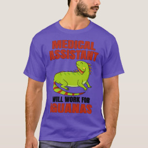 De medische medewerker zal werken voor Iguanas T-shirt