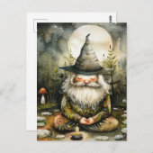 De mediterende kabouter briefkaart (Voorkant / Achterkant)