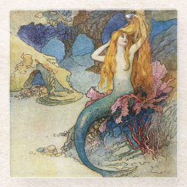 “De Meermin” door Warwick Goble Glazen Onderzetter