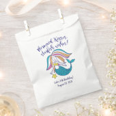 De meermin kust de Witte Zak van de Gunst Bedankzakje (Geknipt)