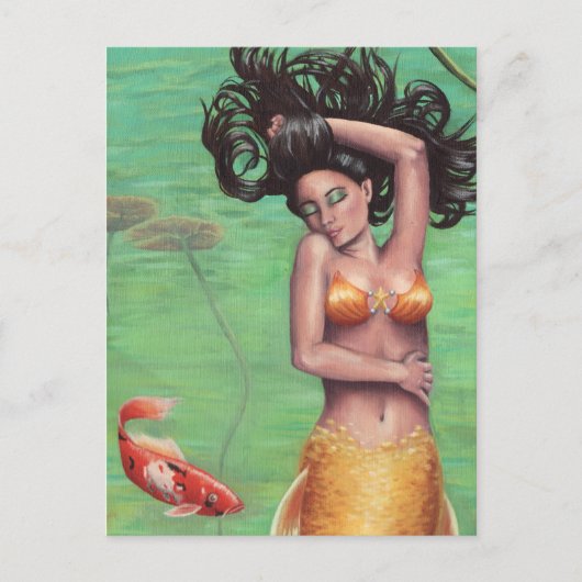 De Meermin van Koi - Briefkaart (Voorkant)