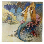 “De Meermin” van Warwick Goble Tegeltje (Voorkant)