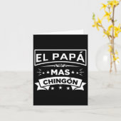 De Meest Coole Papa Grappige Spaanse Mexicaanse Va Kaart (Gele Bloem)