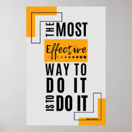 De meest effectieve manier: gewaagde actie poster