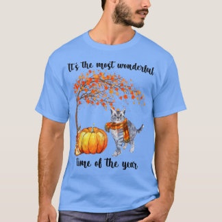 De meest fantastische herfst-kat-pomp t-shirt