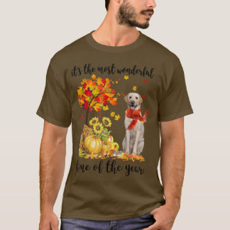 De meest fantastische herfst van Labrador Pumpki T-shirt