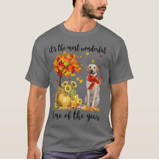 De meest fantastische herfst van Labrador Pumpki T-shirt