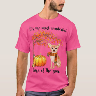 De meest fantastische herfsttijd van Chihuahua Sca T-shirt