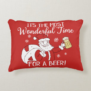 De meest fantastische kersttijd voor een bierkerst accent kussen