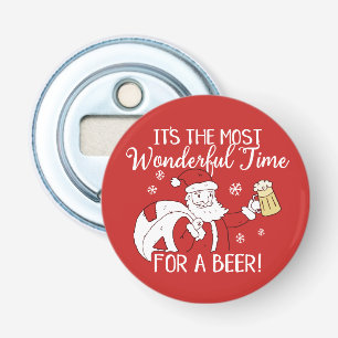 De meest fantastische kersttijd voor een bierkerst button flesopener